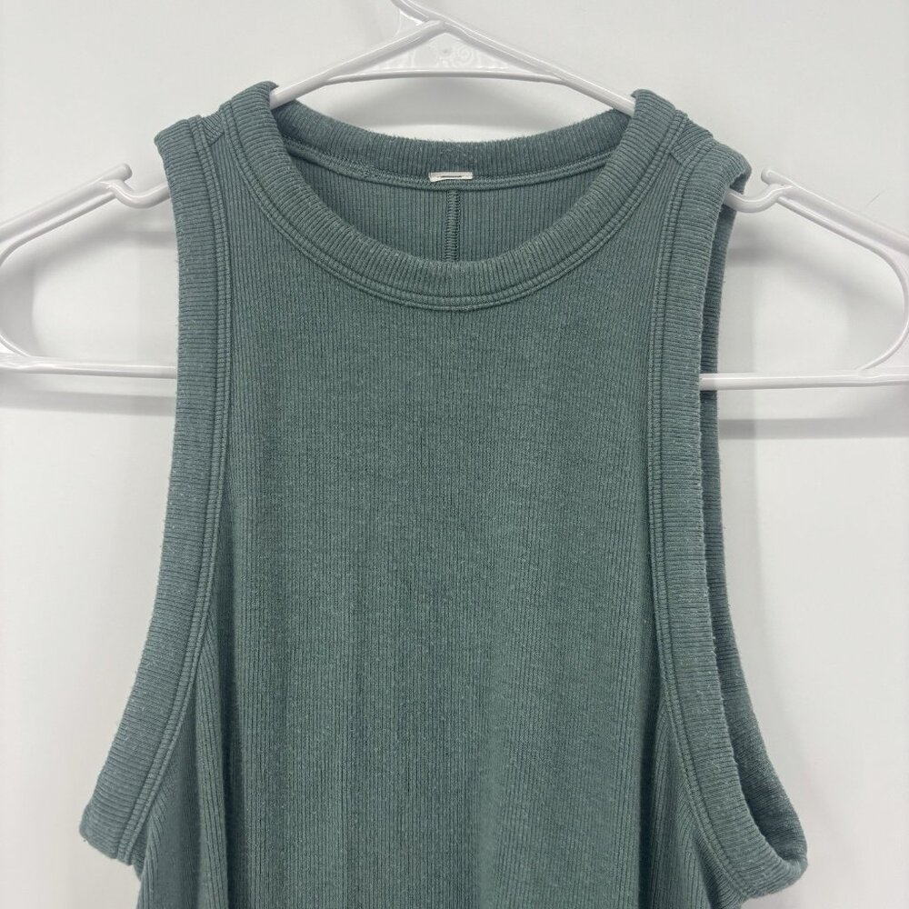 Lululemon Hold Tight Tank Hip Length Womens Size 4 Tidewater Teal 56350 *Read - Picture 5 of 8